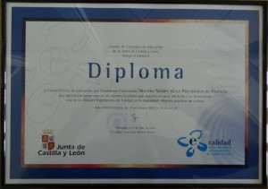 Diploma PREMIO CALIDAD 2012-13